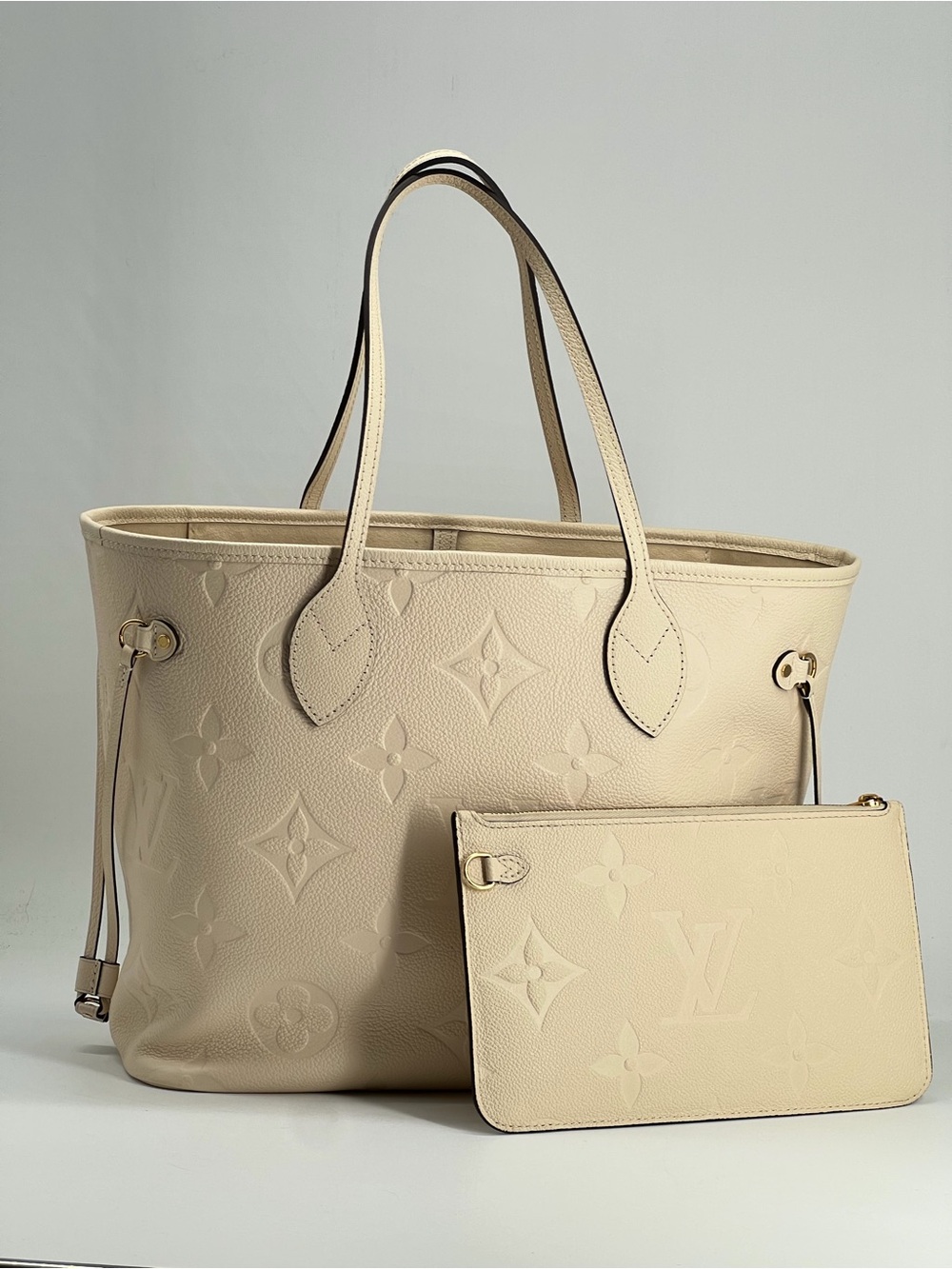LOUIS VUITTON Neverfull MM Monogram Empreinte Leather Tote Bag